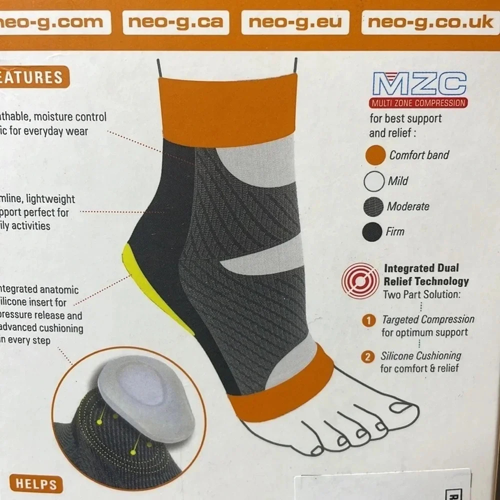 NEO G Plantar Fasciitis Support • Multiple Sizes Available • New in Box - Picture 4 of 5